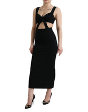 Load image into Gallery viewer, Dolce & Gabbana Glamorous Black Bodycon Midi Dress