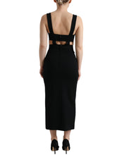 Load image into Gallery viewer, Dolce & Gabbana Glamorous Black Bodycon Midi Dress