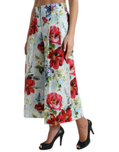 Load image into Gallery viewer, Dolce & Gabbana Multicolor Floral High Waist Wide Leg Pants
