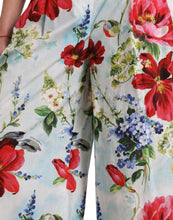 Load image into Gallery viewer, Dolce & Gabbana Multicolor Floral High Waist Wide Leg Pants