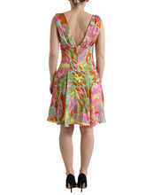 Load image into Gallery viewer, Dolce & Gabbana Multicolor Floral Silk A-Line Dress