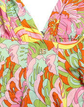 Load image into Gallery viewer, Dolce & Gabbana Multicolor Floral Silk A-Line Dress
