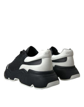 Load image into Gallery viewer, Dolce & Gabbana Black White Leather Logo Daymaster Sneakers Shoes
