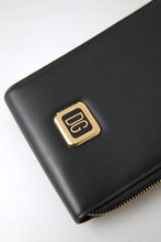 Load image into Gallery viewer, Dolce & Gabbana Elegant Black Leather Cardholder with Zip Detail