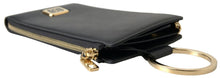 Load image into Gallery viewer, Dolce & Gabbana Elegant Black Leather Cardholder with Zip Detail