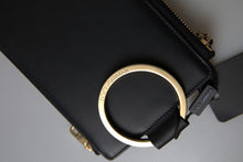 Load image into Gallery viewer, Dolce & Gabbana Elegant Black Leather Cardholder with Zip Detail