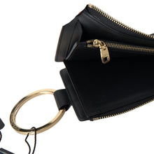 Load image into Gallery viewer, Dolce & Gabbana Elegant Black Leather Cardholder with Zip Detail