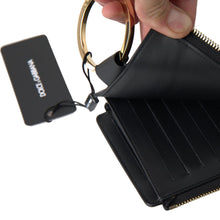 Load image into Gallery viewer, Dolce & Gabbana Elegant Black Leather Cardholder with Zip Detail