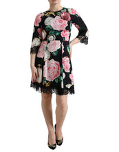 Load image into Gallery viewer, Dolce & Gabbana Enchanting Floral A-Line Dress with Sequined Detail