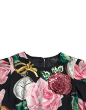 Load image into Gallery viewer, Dolce & Gabbana Enchanting Floral A-Line Dress with Sequined Detail