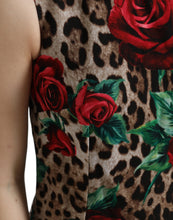 Load image into Gallery viewer, Dolce & Gabbana Elegant Leopard Floral A-Line Dress