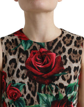 Load image into Gallery viewer, Dolce & Gabbana Elegant Leopard Floral A-Line Dress