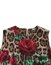 Load image into Gallery viewer, Dolce & Gabbana Elegant Leopard Floral A-Line Dress