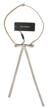 Load image into Gallery viewer, Dolce & Gabbana Elegant Crystal Skinny Silk Bow Belt