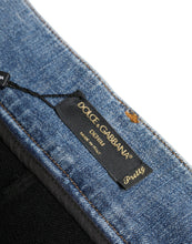 Load image into Gallery viewer, Dolce & Gabbana Black Blue Cotton High Waist PRETTY Denim Pants