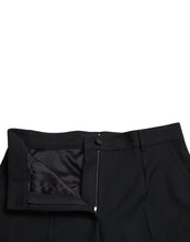 Load image into Gallery viewer, Dolce & Gabbana Black Wool High Waist Straight Pants