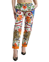 Load image into Gallery viewer, Dolce & Gabbana Majolica Print Tapered Cotton Pants