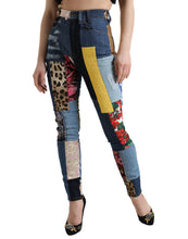 Load image into Gallery viewer, Dolce & Gabbana Vibrant Patchwork Skinny Jeans