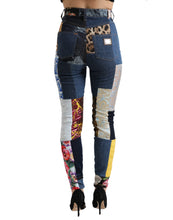 Load image into Gallery viewer, Dolce & Gabbana Vibrant Patchwork Skinny Jeans