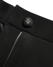 Load image into Gallery viewer, Dolce & Gabbana Black Wool Stretch High Waist Skinny Pants