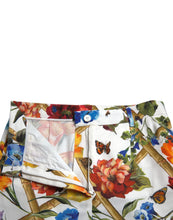 Load image into Gallery viewer, Dolce & Gabbana White Majolica Print High Waist Cropped Pants