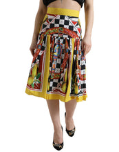 Load image into Gallery viewer, Dolce & Gabbana Elegant High Waist A-Line Midi Skirt