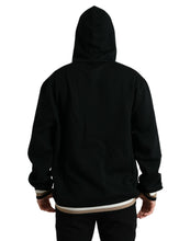 Load image into Gallery viewer, Dolce & Gabbana Black Leopard Hooded Sweatshirt Sweater