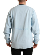 Load image into Gallery viewer, Dolce & Gabbana Light Blue Cotton Buttoned Pullover Sweater
