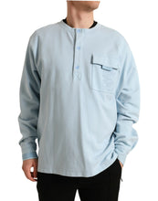 Load image into Gallery viewer, Dolce & Gabbana Light Blue Cotton Buttoned Pullover Sweater