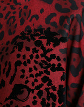 Load image into Gallery viewer, Dolce & Gabbana Red Leopard Print Crewneck Pullover Sweater