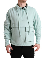 Load image into Gallery viewer, Dolce & Gabbana Mint Green Cotton Pockets Pullover Sweater