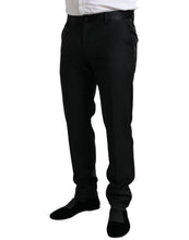 Load image into Gallery viewer, Dolce & Gabbana Black Wool Slim Fit Formal Trouser Dress Pants