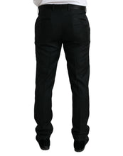 Load image into Gallery viewer, Dolce & Gabbana Black Wool Slim Fit Formal Trouser Dress Pants