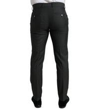 Load image into Gallery viewer, Dolce & Gabbana Dark Gray Stretch Slim Formal Pants