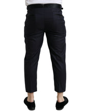 Load image into Gallery viewer, Dolce & Gabbana Blue Wool Cropped Tapered Pants