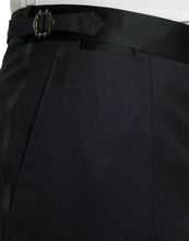 Load image into Gallery viewer, Dolce & Gabbana Blue Wool Cropped Tapered Pants