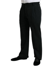 Load image into Gallery viewer, Dolce & Gabbana Black Wool Formal Straight Fit Dress Pants