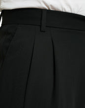 Load image into Gallery viewer, Dolce & Gabbana Black Wool Formal Straight Fit Dress Pants