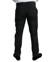 Load image into Gallery viewer, Dolce & Gabbana Black Striped slim fit Formal Pants