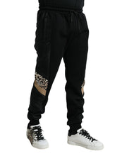 Load image into Gallery viewer, Dolce & Gabbana Black Cotton Slim Stretch Jogger Pants