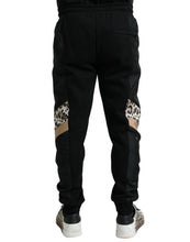 Load image into Gallery viewer, Dolce & Gabbana Black Cotton Slim Stretch Jogger Pants