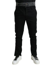 Load image into Gallery viewer, Dolce & Gabbana Black Gray Slim Cotton Denim Jeans Pants