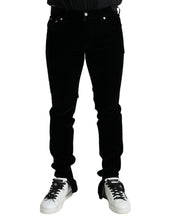Load image into Gallery viewer, Dolce & Gabbana Black Cotton Blend Skinny Denim Jeans