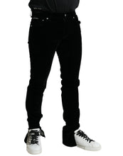 Load image into Gallery viewer, Dolce & Gabbana Black Cotton Blend Skinny Denim Jeans
