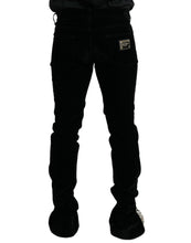 Load image into Gallery viewer, Dolce & Gabbana Black Cotton Blend Skinny Denim Jeans