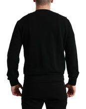 Load image into Gallery viewer, Dolce & Gabbana Black Cotton Crew Neck Men Pullover Sweater