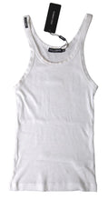Load image into Gallery viewer, Dolce & Gabbana Elegant White Cotton Tank Top