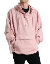 Load image into Gallery viewer, Dolce & Gabbana Pink Cotton Hooded Pockets Pullover Sweater