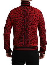 Load image into Gallery viewer, Dolce & Gabbana Red Leopard Print Turtleneck Pullover Sweater