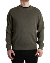 Load image into Gallery viewer, Dolce & Gabbana Green Viscose Crew Neck Men Pullover Sweater